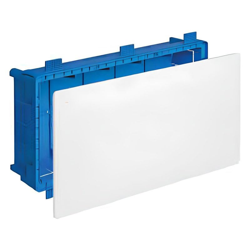 10 Abzweigkasten aus Gipskarton, 294 x 152 x 70 mm, PT7, IP40 mit Deckel und Schrauben, elektrische Box für Wände und Zwischendecken, für Verbindungsklemmen und Verbindungen