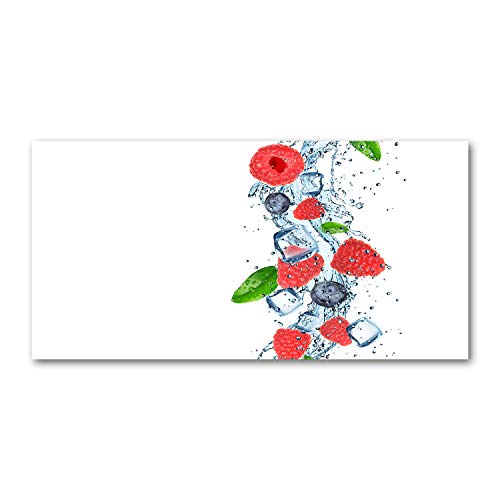 Toile Tulup fruits de la forêt rouge 125x50 cm pour réveiller un mur blanc et triste