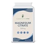 Magnesium Citrate Capsules - Restless Leg Syndrome Relief - Premium Supplement for Women or Men - One a Day Magnesium Citrate Tablets - 120 x 500mg