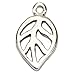 Amoracast Sterling Silver Charm Open Leaf 5x9mm, 5 x 9mm
