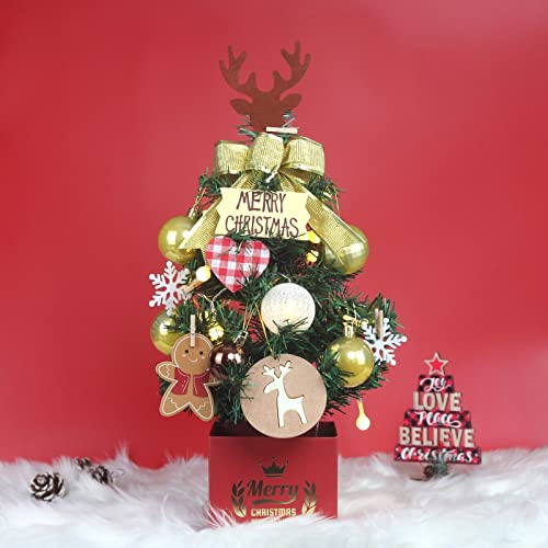 Sapin de Noël de bureau aspect réaliste arbre de table haut de gamme - 2