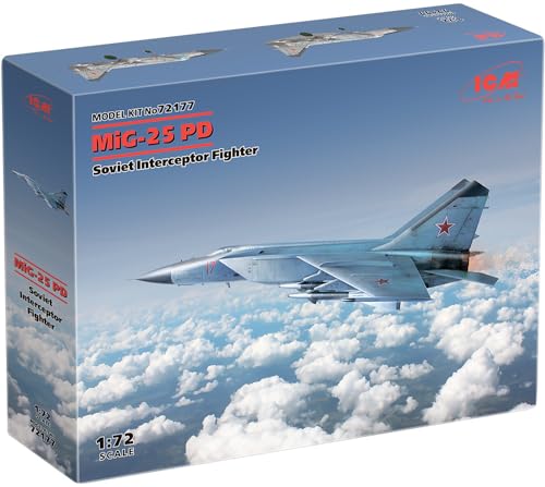 Maquette avion MiG-25 PD ICM 1:72 modèle réduit en plastique à peindre