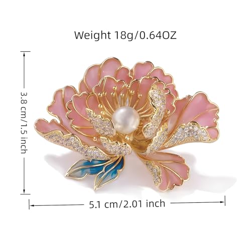 Image of SYWDUDUCLT Fashion Elegant Brooches for Women Brooch, Suitable For Party And Daily Wear On Many Occasions