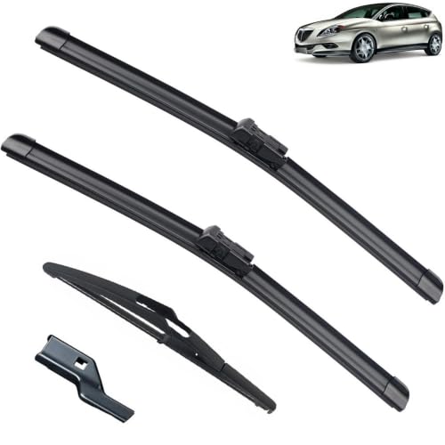 Balais d'essuie-glace Lancia Delta MK3 2008-2014, kit complet avant arrière 3 pièces