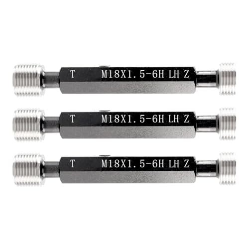 1PC 6H M27 LH-M34 LH X0.5/0.75/1.0/1.25/1.5/2.0/3.0/3.5 Calibrador de rosca metálico fino métrico de diente izquierdo miniatura 1