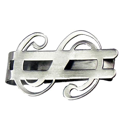 1pcs Stainless Steel Money Clip Holder Double-sided Design for Men Women Sleek Chrome Finish Fits Front Pocket for Cash Cards