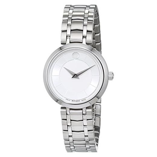Movado Reloj Analogico para Mujer de Cuarzo con Correa en Acero Inoxidable 607098