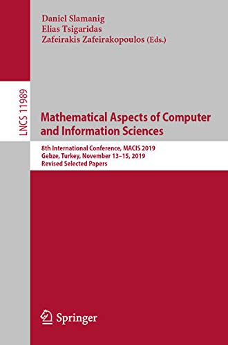Buy Mathematical Aspects of Computer and Information Sciences — BookShops.in
