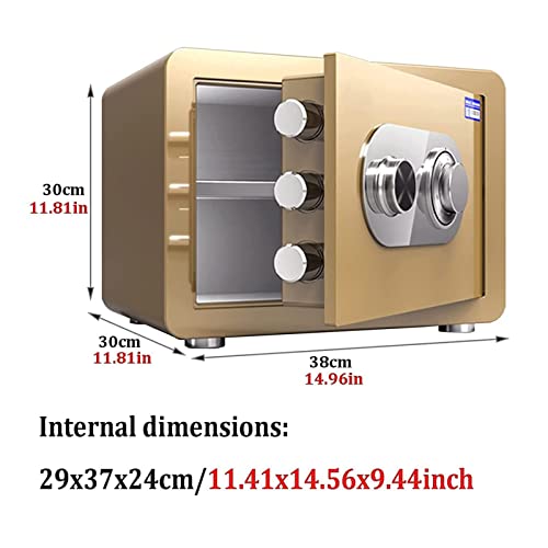 Maison en Acier CLSDRZC 30cm coffre fort à code et grande capacité pour documents