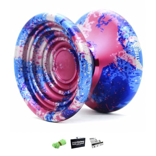 YoyoFactory BULLSEYE Yo-Yo - GALAXY (DNA Sztuczki, Metal Yoyo, String, Ball-Bearing & Instructions Included)