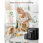 Nuwave Brio Plus Air Fryer 8 Qt, New & Improved, PFAS-FREE, 7 Digital One-Touch Cook Functions that AIR FRY, BAKE, ROAST, DEHYDRATE, TOAST, REHEAT, PREHEAT, 150 Presets, 50°F~400°F, 700/1500/1800W - Image 5