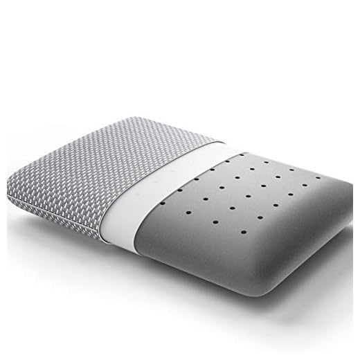 BedStory Memory Foam Pillow Medium Firm - Bamboo Charcoal Foam Pillow Standard Size - Orthopedic Bed Pillows for Sleeping - Stomach & Back Sleepers
