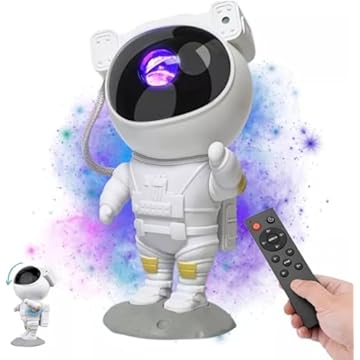 Top 1 Projetor Astronauta de Luz Galáxia Estrela Luz Noturna de Brilho e Velocidade Ajustáveis para Decoração de Quarto e Casa Ideal para Bebês Crianças e Adultos Luminária Premium