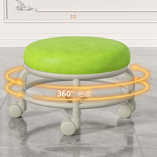 WOOYOO 作業椅子 ロースツール 360°回転