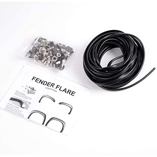 Pit66 Fender Flares, Compatible With 2002-2008 Dodge Ram 1500/2003-2009 Dodge Ram 2500 3500 (Fits Fleetside, Not Fits Dually/Hemi Engine), Rugged Textured Pocket Riveted Style Wheel Flares, 4 Pcs #TOP7