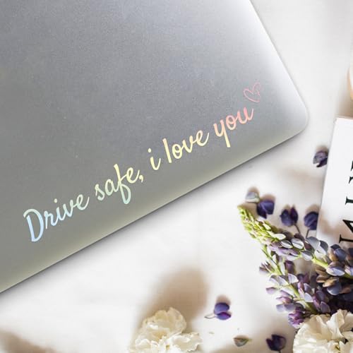 Image of Pack 3 Hello Beautiful Rearview Mirror vinyl stickers, Driver safe I love You car decals, Cute truck decals, water bottle stickers, Waterproof Sticker for car, laptop, motivational, bookish (Drive)