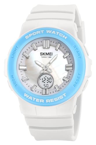 Gosasa Dual Time Multifunction Sport Unisex Watch Outdoor Fashion Wristwatch for Men and Women 5Bar Waterproof Date Stopwatch Casual Watches