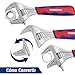 WORKPRO Llave Inglesa 200mm y Llave de tubo 2 en 1 Cr-v,Ajustable...