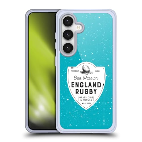 Carcasa Inglaterra Rugby Samsung S24 5G de gel flexible con diseño césped