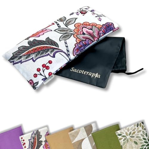 Bolsa de Semillas 30x15 cm para Microondas – Cojín Térmico Natural Calor o Frío – Alivia Dolores y Estrés – Romero, Lavanda y Trigo – SACOTERAPIA