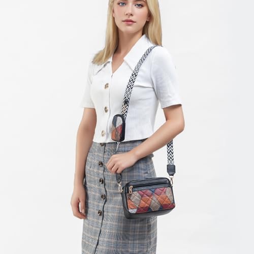 Small Crossbody Bag Handbag for Women with Coin Purse Color-block Style Shoulder Bag Suitable for Daily Travel2