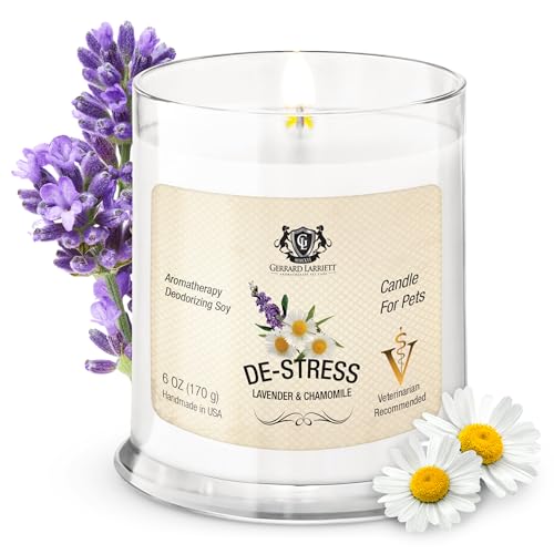 Pet Odor Eliminator Candle Lavender and Chamomile Scented