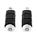 INNOGLOW Motorcycle Foot Pegs Footrest Aluminum Black Rubbe Anti Vibration Footpegs Male Mount Pegs for Harley Davidson H-D 8000 8002