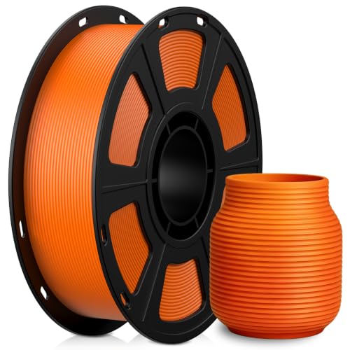 GIANTARM 3D Printer Filament, Polylactic Acid (PLA), 1.75 mm, 1 kg Spool, Matte Sunny Orange