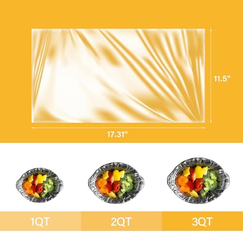 Image of Sunvivi Slow Cooker Liners, Disposable Cooking Bags Large Size Pot Liners Fit 1QT to 4QT,Suitable for Oval & Round Pot 10 Count