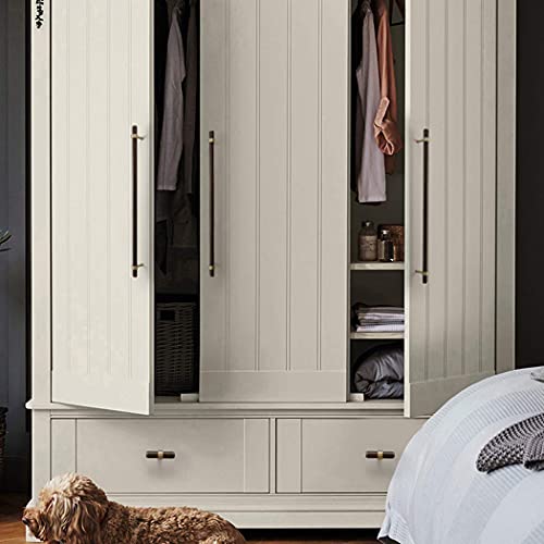 WYNWJ Zieht Griffe Griff, Massivkupfer Schrankgriffe Europäischer Stil Schubladengriff Möbelgriffe Schrankgriffe T-Bar Kommt Mit Schrauben 100% Reines Kupfer Braun/50Mm - Image 7