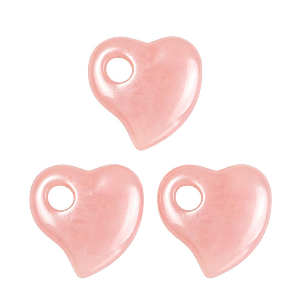 Perles cœur tordu grand trou 30mm idéales pour enfiler sur cordons