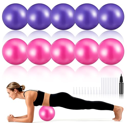 Kifmurase 10-Pack 9-Inch Mini Pilates Balls
