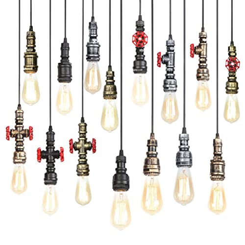 Lustre Industriel Métal Éclairage d'Exception Finition Vintage Chandelier Singulier E27 - 3
