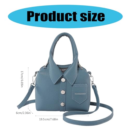 Crossbody Bag for Women Fashion PU Leather Funny Shirt Shape Shoulder Purse Top Handle Handbag with Adjustable Strap3