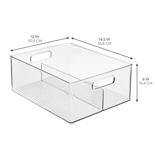 Bac de rangement empilable avec séparateur pour optimiser vos placards - 3