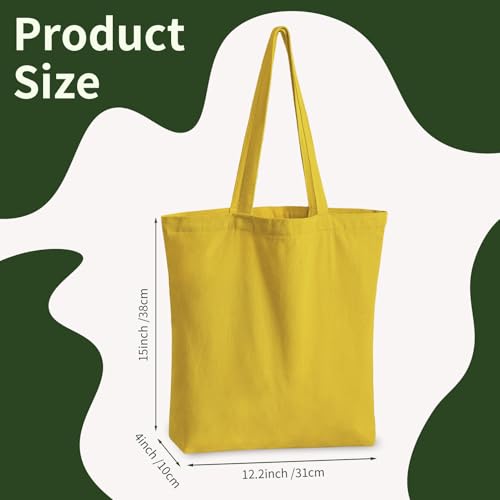 OLSUNOR 10-Pack Canvas Tote Bags