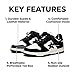 Canvas Y2K Vintage Star Pattern Lace Up Sneakers Lightweight Fashion Non Slip Casual Shoes for Teens Outdoor School Streetwear Best Friend Look Pink Outfit (Black,11)