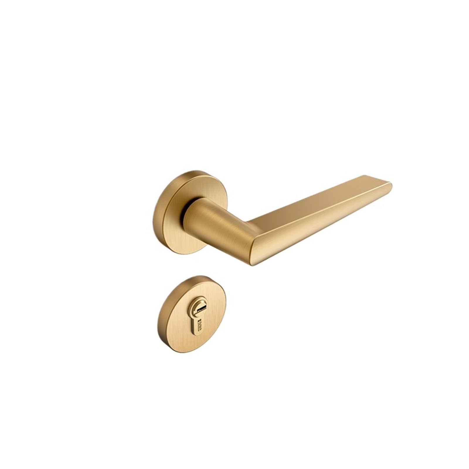 Simple Indoor Solid Split Bedroom Door Lock zinc Alloy Room Silent Handle Bathroom(D31 S958 PVD)