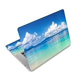12.1 13 13.3 14 15.4 15.6 Inches Laptop Skin Sticker Decal Universal Vinyl Netbook Sticker Reusable Notebook PC Art Decal Protector Cover, Waterproof & Scratch-Resistant (Clouds, Sea)