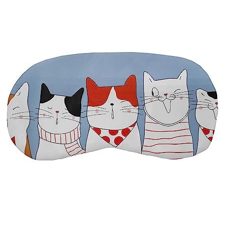 Image of Jenna Cute Sleeping Eye Shade Mask Cover for Insomnia, Meditation, Puffy Eyes and Dark Circles Silk 4Angel Black