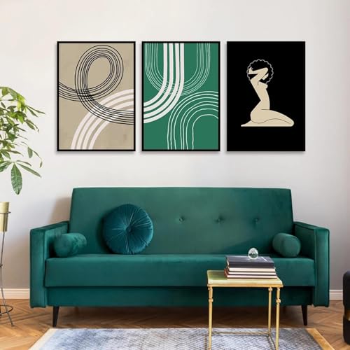Impression sur toile sans cadre 40 x 60 cm abstrait moderne - 2