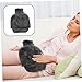 FOMIYES Warm Water Bag with Plush Cover Hot Water Bottle for Feet Warmer Refillable Leakproof Design Safe and Convenient for Use