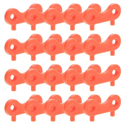 20pcs Marine Hatch Key Orange Nylon Opener for Fuel and Water Caps