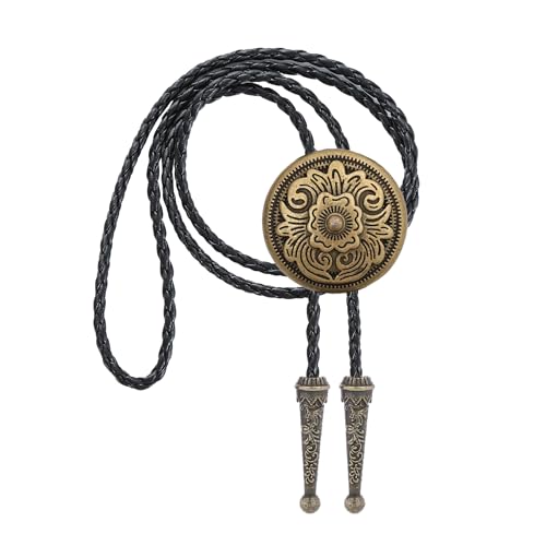 Image of Jeilwiy Bolo Tie for Men, Western Bolero Tie Cowboy Ties Native American Cowgirl Bolo Tie Accessories for Men Women