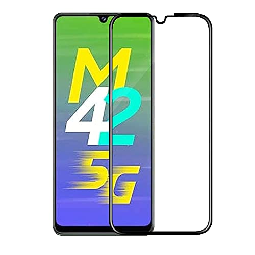 Image of Tempered Glass Screen Protector Compatible For Samsung Galaxy M42 5G with Edge to Edge Coverage and with Easy Installation Kit