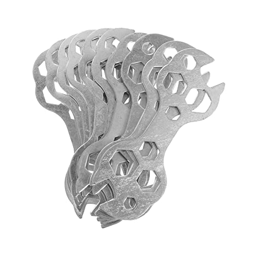 HEALEEP 10pcs Pedal Wrench for Bike Repair Multi-functional Tool Kit Various Hole Construction for Easy Crank Maintenance Go Use