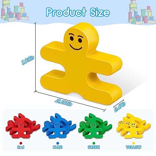 Gift4Kids Montessori Toys For 2 3 4 Year Old, 16Pcs Wooden Blocks Sorting & Stacking Toys For 2-4 Year Old Girls Boys Gifts, Building Blocks Sensory Toys For Toddlers Birthday Gifts #TOP2