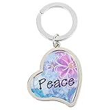 Dicksons Let The Peace of God Rule in Your Hearts Col. 8:15 Christian Key Ring Keychain