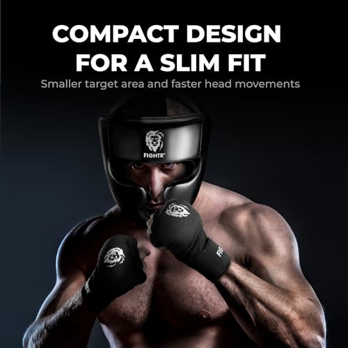 FIGHTR® Boxing Headgear with Best fit | Boxing Helmet Guard for Sparring | Adjustable Size for Boxing, MMA, Muay Thai, Kickboxing & Martial Arts - Thumbnail 3