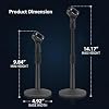 Desktop Microphone Stand, Adjustable Table Mic Stand with Heavy Duty Non-Slip Metal Base, Portable Microphone Holder for Recording, Podcasting, Streaming, Broadcasting & Conferences #1
